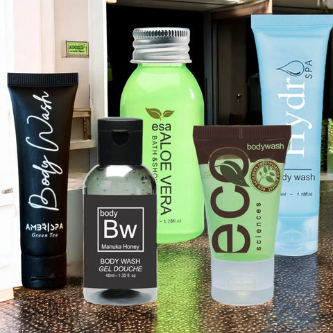 Bulk Body Wash Guest Supplies Canada - Branded Amenities by Custom Amenities Inc.