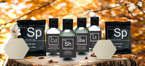 Hotel Supplies Canada Manuka Honey Toiletries - Branded Amenities by Custom Amenities Inc.
