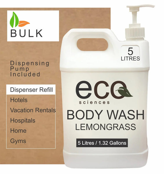 Bulk Body Wash For Dispensers ECO 1 per case - Branded Amenities by Custom Amenities Inc.
