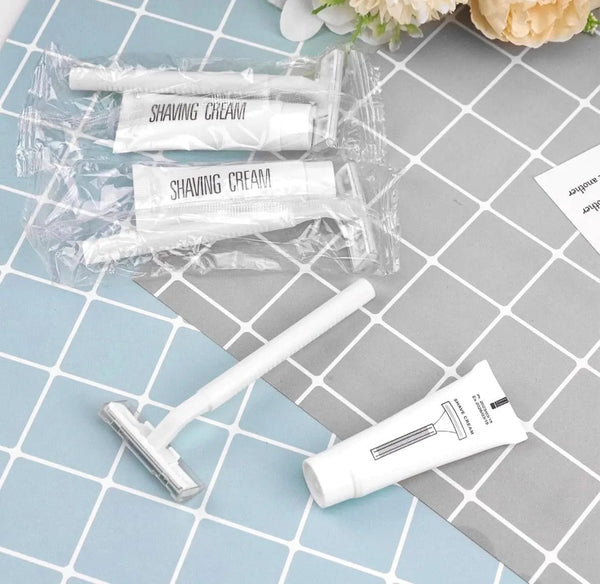 Bulk Shaving Kit travel size 50 per case - Branded Amenities by Custom Amenities Inc.