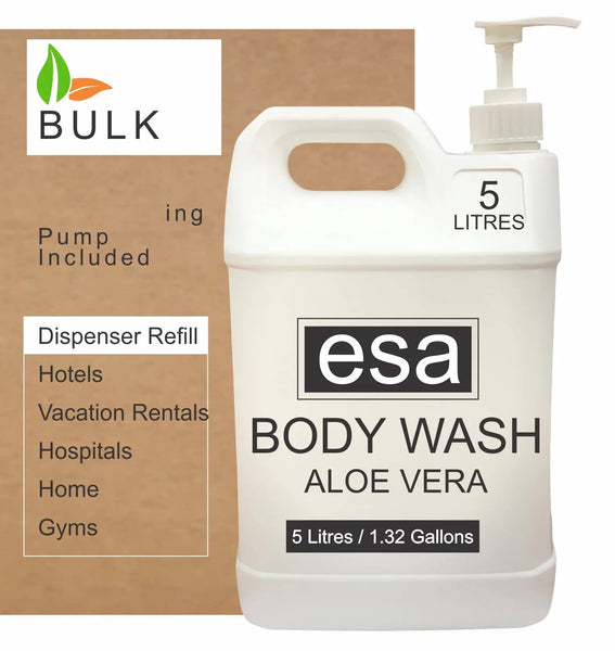 Bulk Soap Body Wash ESA Gallon | 5 Litre Body Wash - Branded Amenities by Custom Amenities Inc.