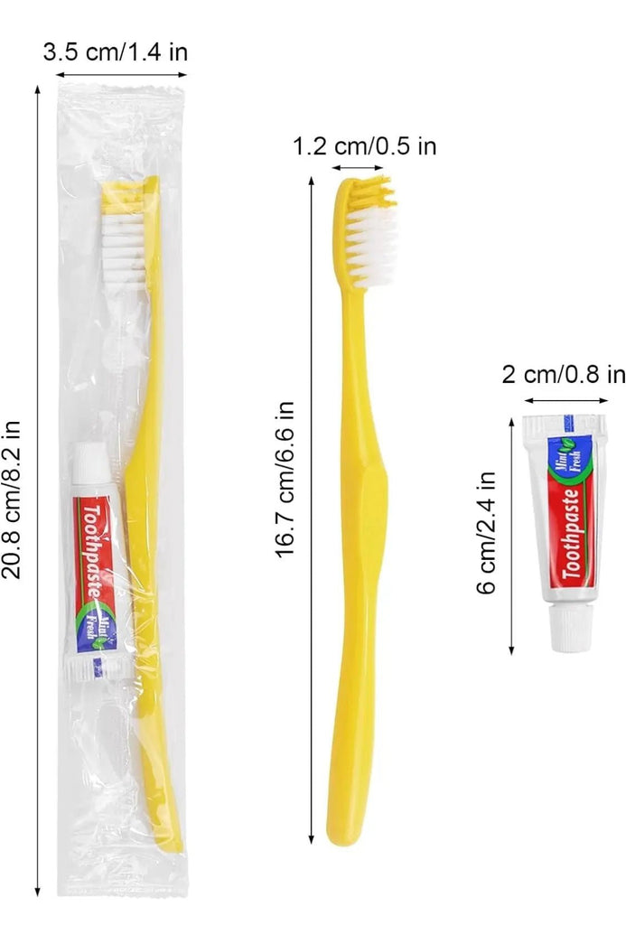 Bulk Toothbrush Canada / Paste Combo 50 pack - Branded Amenities by Custom Amenities Inc.