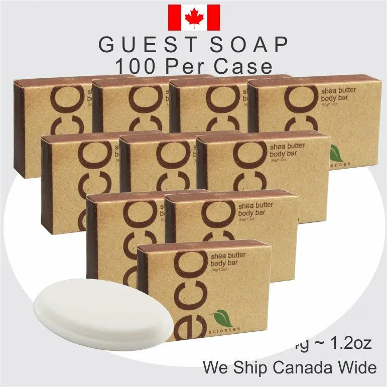 Hotel Bulk Soap ECO 34g 100 Pack - Branded Amenities by Custom Amenities Inc.
