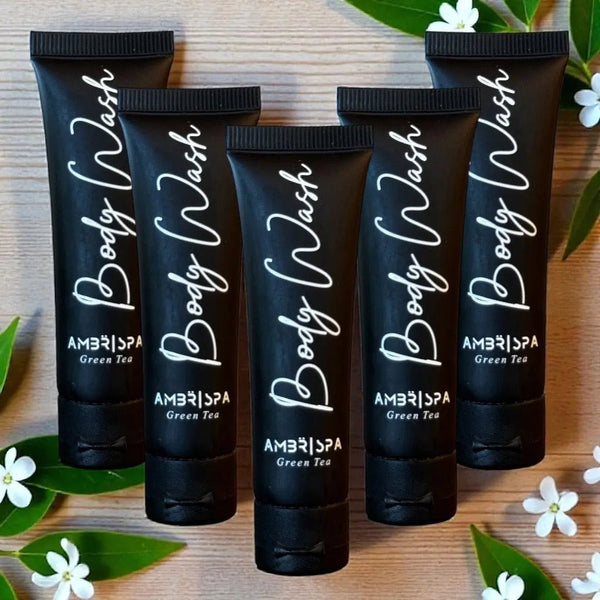 Hotel Sized Body Wash AMBR 50 pack - Branded Amenities by Custom Amenities Inc.