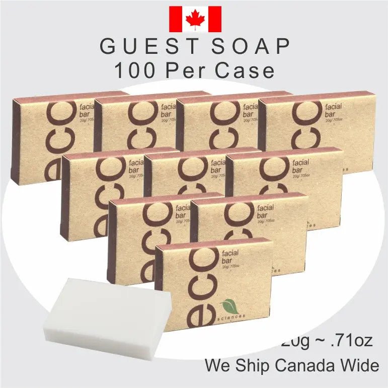Hotel Soap Supplier ECO 20g 100 Pack Guest Soap - Branded Amenities by Custom Amenities Inc.