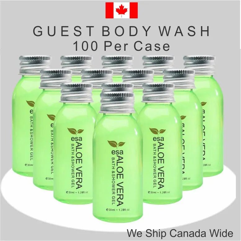Hotel Supplies Bath Gel ESA 50p/k Canada - Branded Amenities by Custom Amenities Inc.