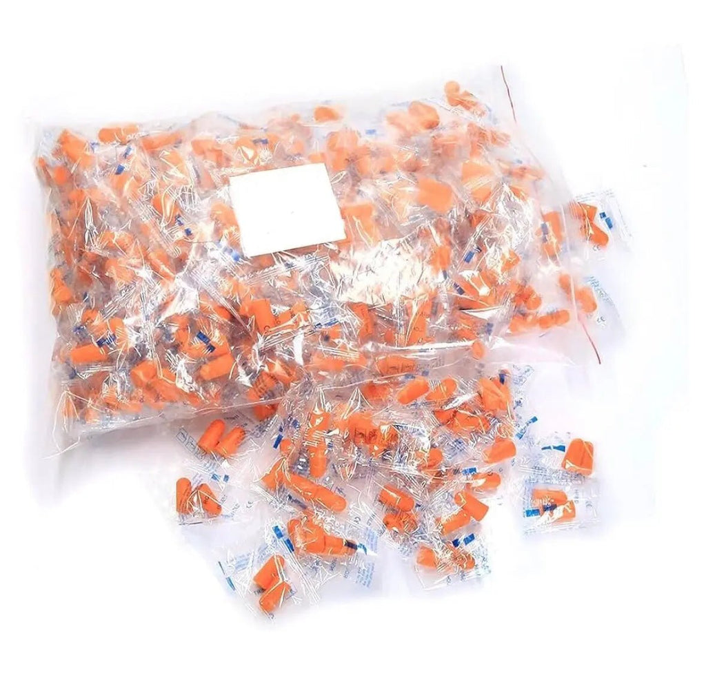 Individually wrapped Bulk ear plugs 50 pack - Branded Amenities by Custom Amenities Inc.