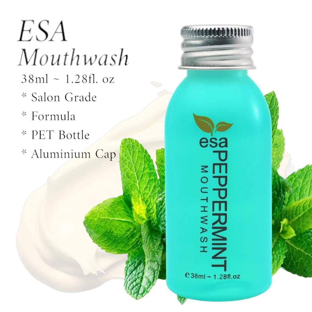Sample Size Mouthwash ESA 50 Pack - Branded Amenities by Custom Amenities Inc.