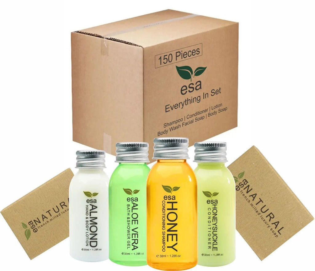 Vacation Rental Supplies Amenity Kit ESA 25 | Guest Amenity Kit - Branded Amenities by Custom Amenities Inc.