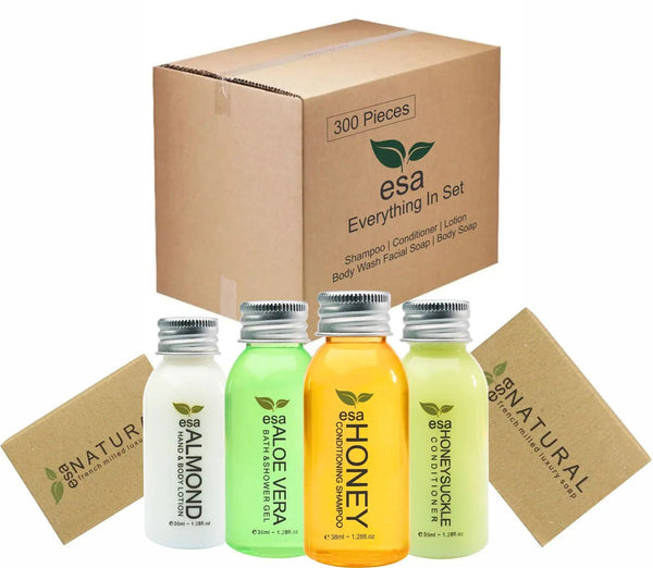 Vacation Rental Supplies ESA 50 of Each - Branded Amenities by Custom Amenities Inc.